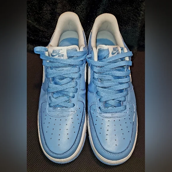 Men's Nike Air Force 1 '07 University Blue White 2021 Low Size: 12 (DC2911-400) - Picture 3 of 10